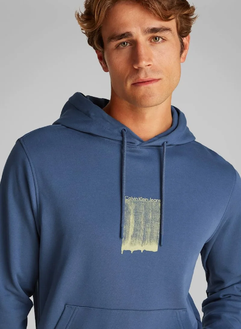 Calvin Klein Jeans Brush Stroke Graphic Hoodie