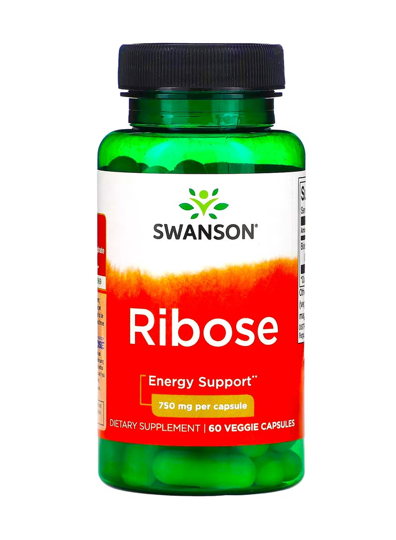 سوانسون ريبوز ، 750 ملجم ، 60 كبسولة نباتية