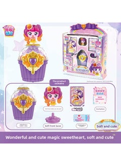 Wonderful And Cute Sparkling Gem Princess Mobile Phone Set Magic Key Treasure Box Heart Toy Girl Kidsren's Watch-Color:Magic Sweetheart-soft And Cute [magic Cube + Various Accessories]