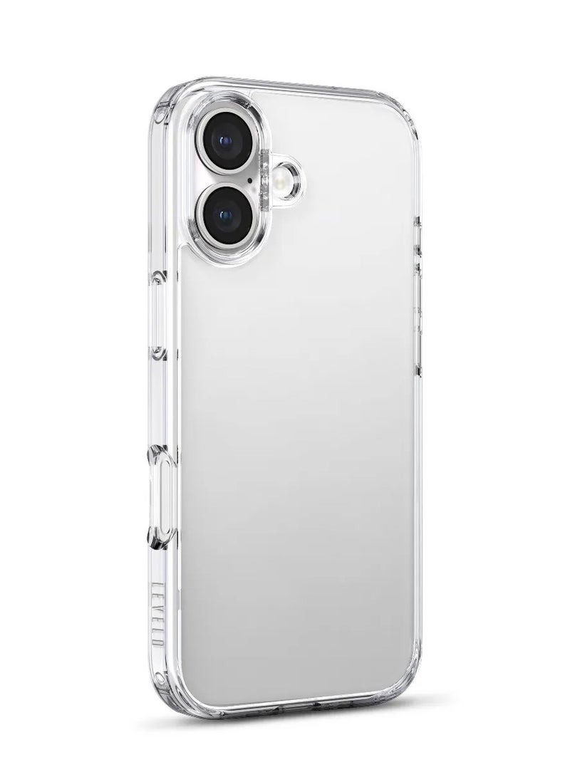 LEVELO iPhone 17 Case Clara Long-Lasting Clarity TPU+PC With Enhanced Camera & Screen Protection / Precision Fit / Shock-Resistant-Bumper / Ever-Clear Technology Back Cover - Transparent - Image 2