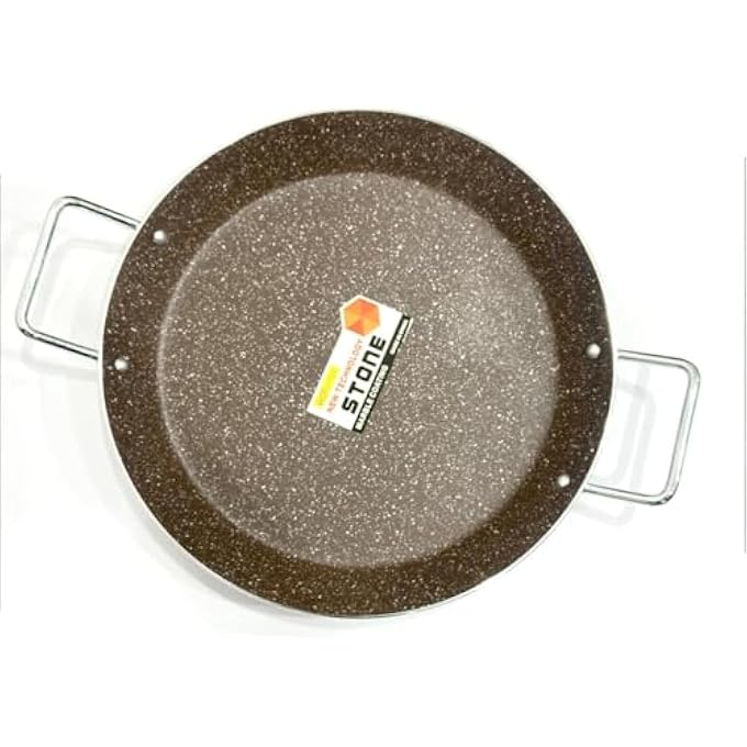 Silk Route Paella Cooking Frying Pan 30Cm 2L Aluminum Paella Pan With Interior Starflon Max Pfoa Free Nonstick Coating And Metallic HandlesRandom Color - Image 2