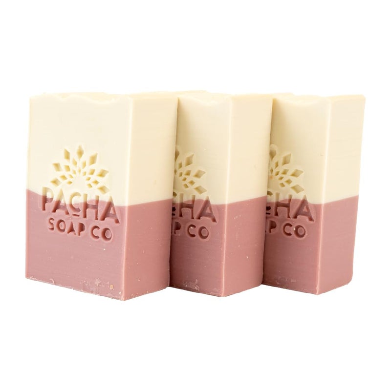 Pacha Soap Co Pacha Jasmine Gardenia Bar Soap 3 Pack  Premium Handcrafted Hydrating  Natural Face Wash Hand Cleanser Body Wash  Soothing Essential Oils 4 oz