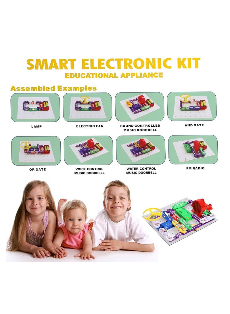 Captaintech 335 Circuit Electronics Kits for Kids with 31 Snap Parts for Science Experiments, Basic Electricity and Magnetism Learning Toys for Ages 8 and Up - Image 2