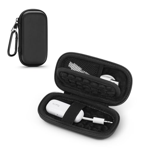 SQERO Hard Case for AirFly SE/Pro V2/Pro/Duo, Avantree Relay/1Mii Bluetooth Wireless Transmitter Receiver, Portable Airplane Travel Carrying Case Bag for USB Cable, Adapter, Memory Cards, U Disk(Only Case) - Image 1