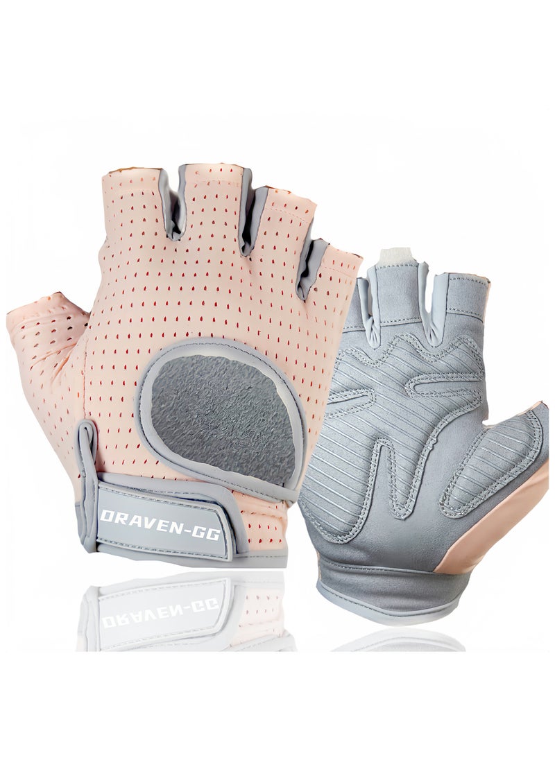 DRAVEN - GG Gym Gloves Women - Breathable Workout Gloves Silicone Non Slip Padded Palm, Enhanced Grip, Smooth Silk Fabric,Multi-purpose Exercise Gloves For Sport Training Cycling Weightlifting  - Image 1