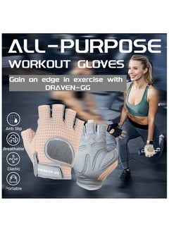 DRAVEN - GG Gym Gloves Women - Breathable Workout Gloves Silicone Non Slip Padded Palm, Enhanced Grip, Smooth Silk Fabric,Multi-purpose Exercise Gloves For Sport Training Cycling Weightlifting  - Image 2