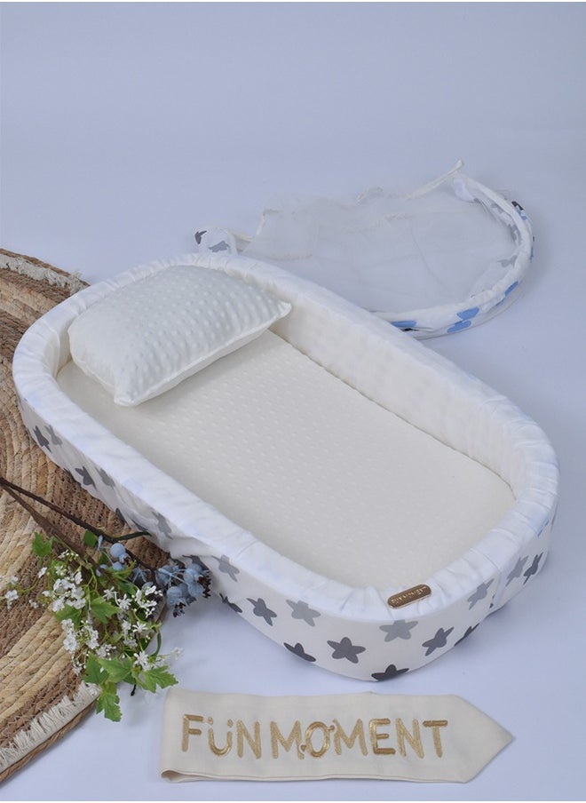 FUN MOMENT - Super Soft And Breathable Newborn Sponge Beaded Mosquito Net Bedding Mat - Image 1
