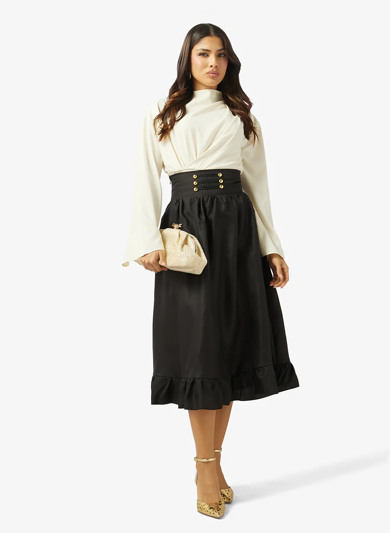 Khizana High Waisted A-line Skirt
