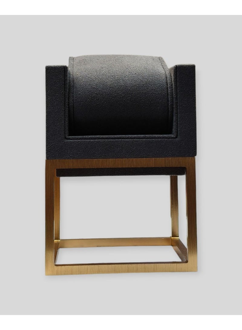 Al Seraj Luxury Watch Display Stand with Gold Metal Base | Premium Grey Microfiber Watch Holder | Removable Watch Cushion Stand for Watch Storage, Jewelry Display & Retail Showcase | Elegant Watch Organizer Gift - Image 5