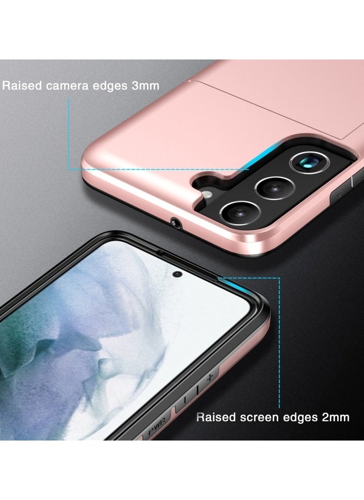 Generic Case for Samsung Galaxy S24 Ultra 5g Shockproof Armor Phone Case With Card Slot Blue  - Image 3