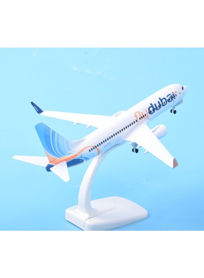general Aircraft Model 20Cm Alloy Material Aviation B737 Die Casting Aircraft Model Boeing 737-800 Aviation Aircraft Model Flat Ornaments - Image 1