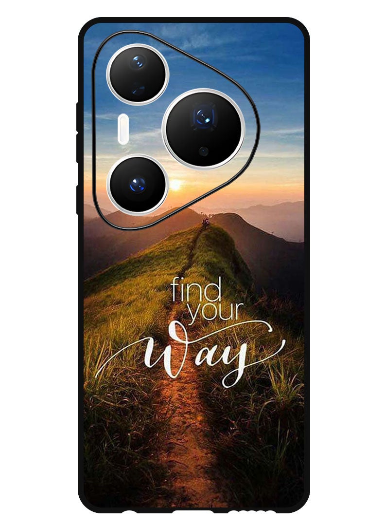 Theodor Case Compatible with Huawei Pura 80 Pro Plus 6.8 Inch Protection Shockproof Bumper Cover Find Your Way - Image 1