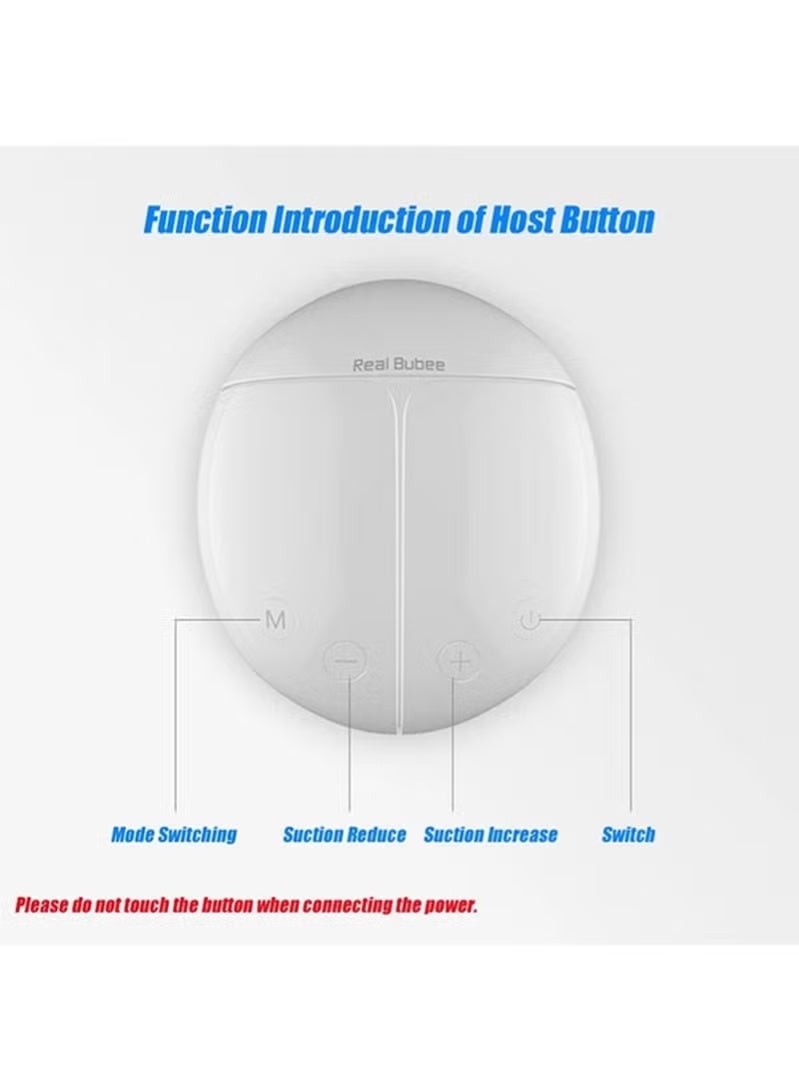 Real Bubee 2-Piece Portable Double Electric Breastfeeding Breast Pump With Baby Bottles - Image 5