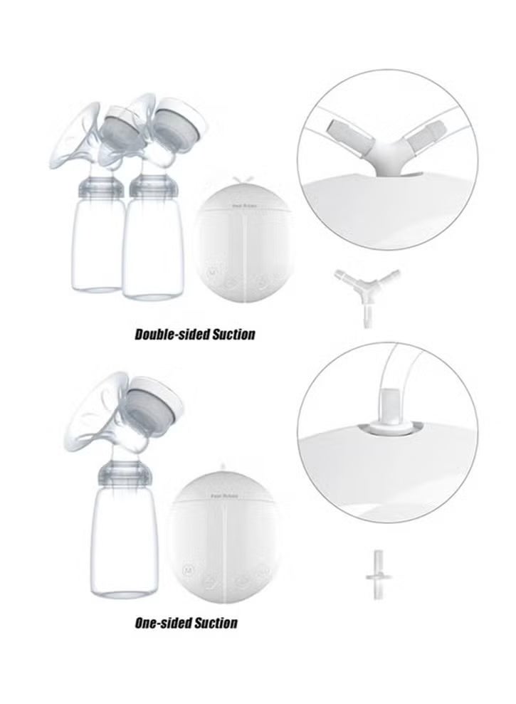 Real Bubee 2-Piece Portable Double Electric Breastfeeding Breast Pump With Baby Bottles - Image 4