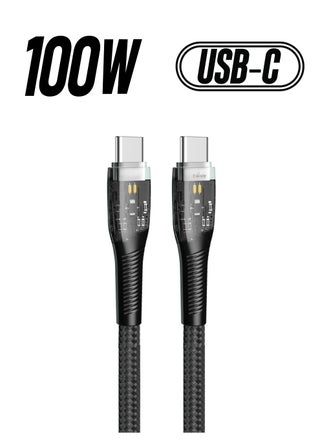 Trands Glassy Series 100W Type-C to Type-C Cable - pzsku/Z088E3F8B16643553D75DZ/45/1746227801/a7966210-e5bf-4834-99fa-9007c0649415
