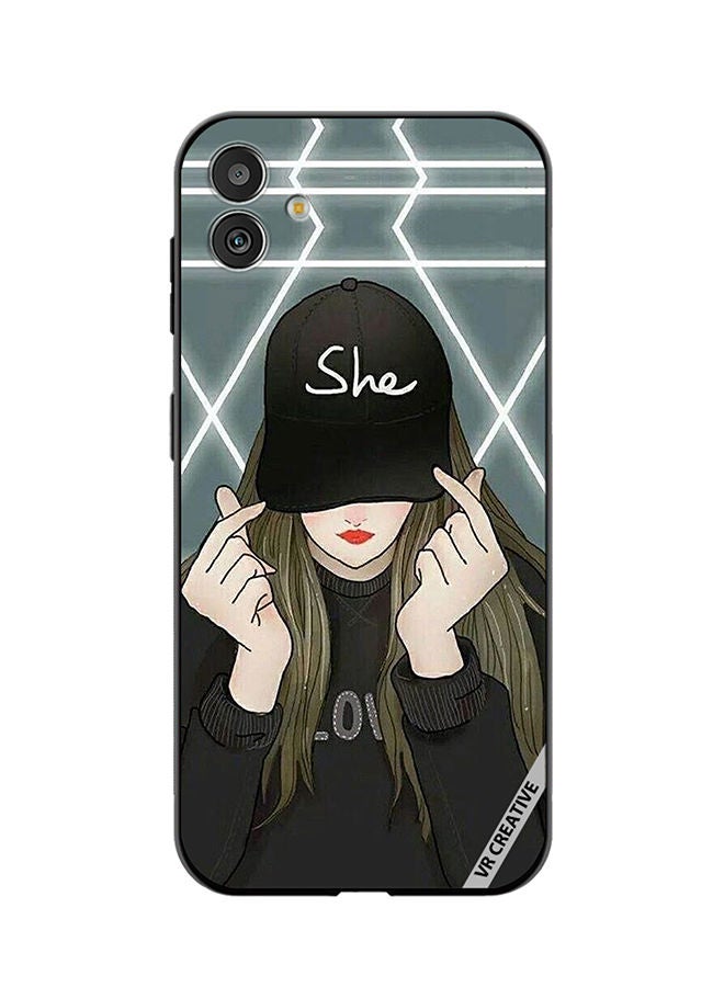 VR CREATIVE Protective Case Cover For Samsung Galaxy F14 She On Cap Design Multicolour - Image 1
