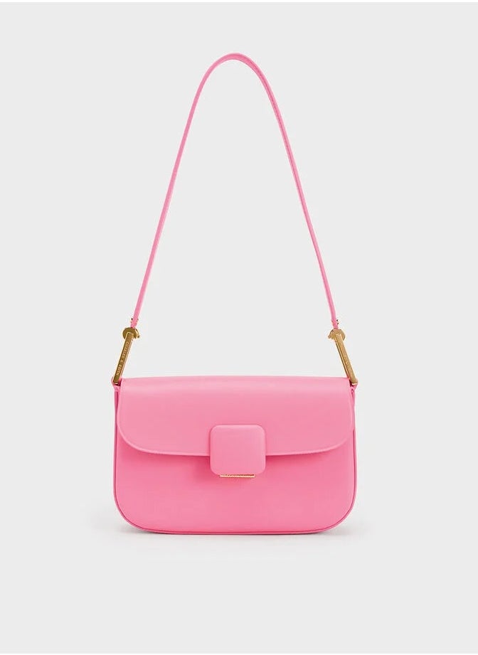 Charles & Keith Koa Square Push-Lock Shoulder Bag  - Image 1