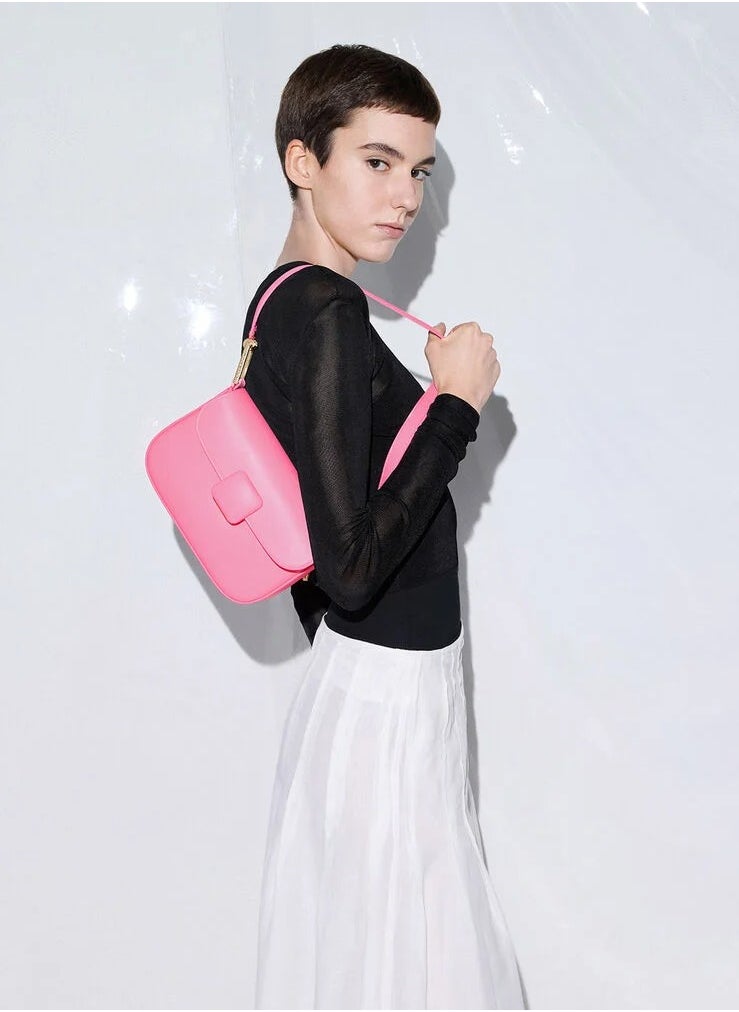 Charles & Keith Koa Square Push-Lock Shoulder Bag  - Image 2