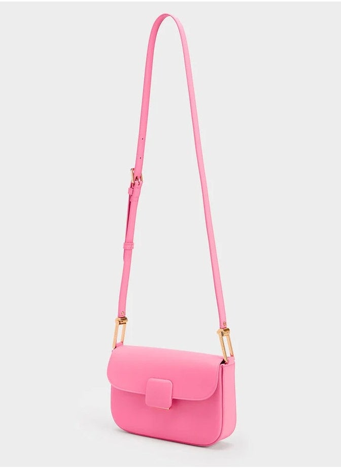 Charles & Keith Koa Square Push-Lock Shoulder Bag  - Image 3
