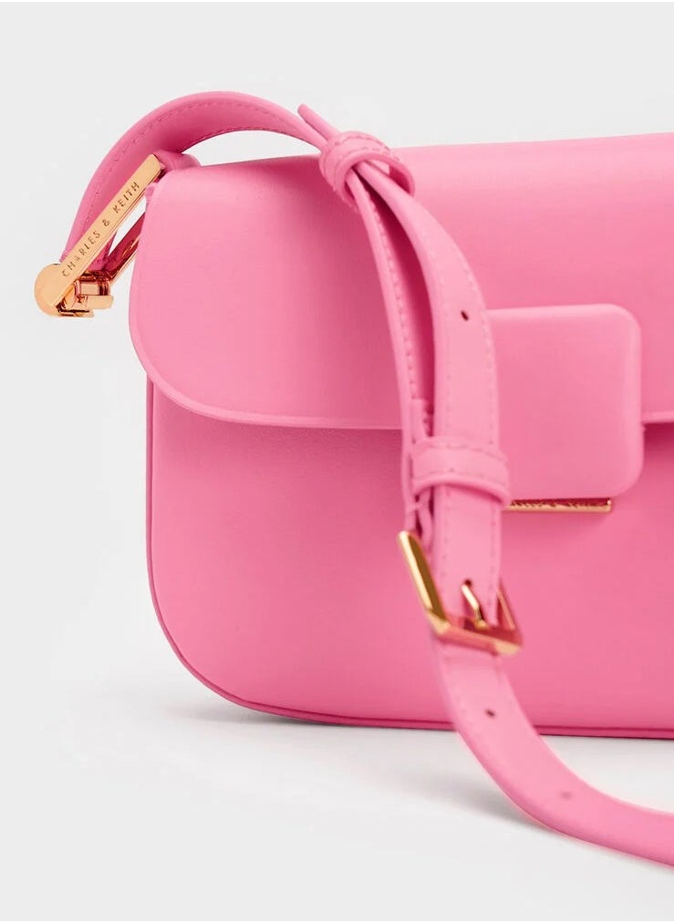 Charles & Keith Koa Square Push-Lock Shoulder Bag  - Image 5