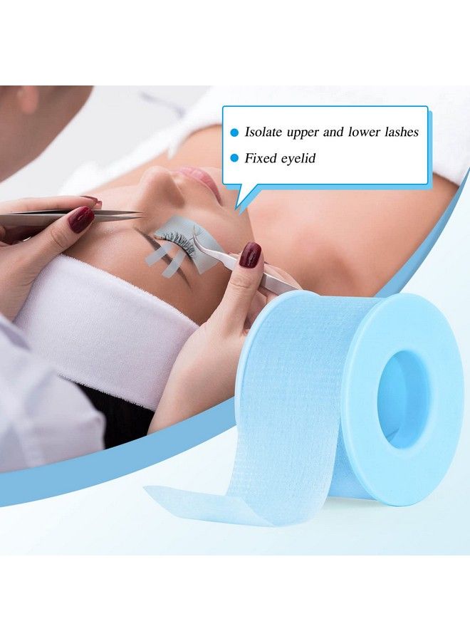 QUEWEL Lash Tape for Eyelash Extensions Blue Eyelash Tape Stick Well Breathable Eyelash Extension Tape Microfoam Tape Eyelash Extensions Flexible & Comfortable for Sensitive Skins to Use (Blue) - Image 5