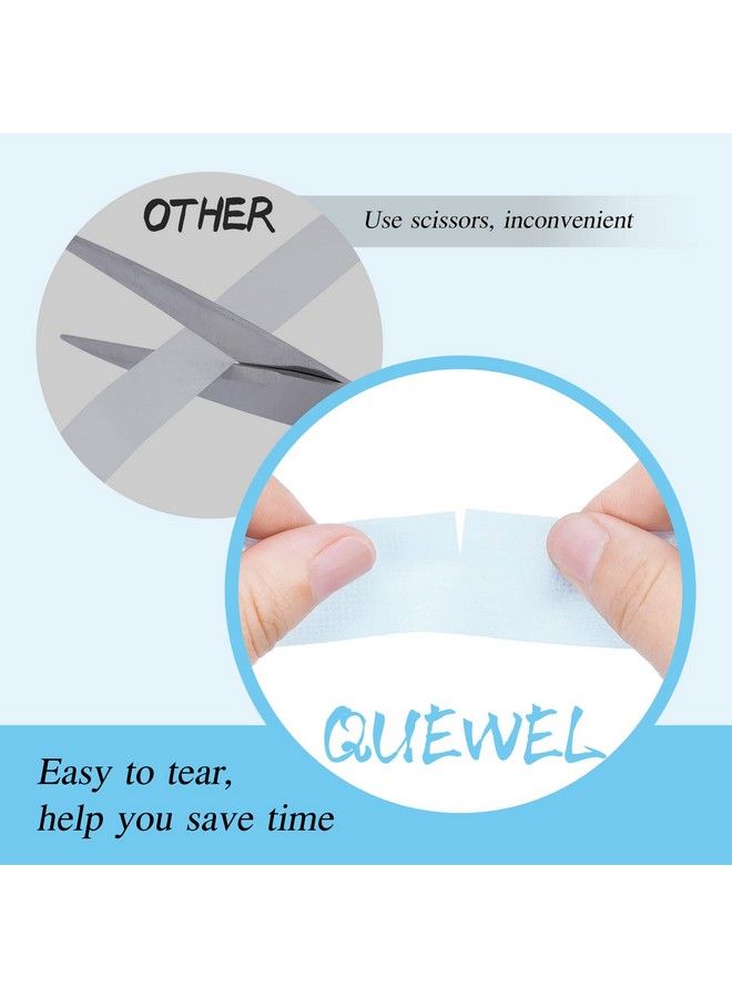 QUEWEL Lash Tape for Eyelash Extensions Blue Eyelash Tape Stick Well Breathable Eyelash Extension Tape Microfoam Tape Eyelash Extensions Flexible & Comfortable for Sensitive Skins to Use (Blue) - Image 3