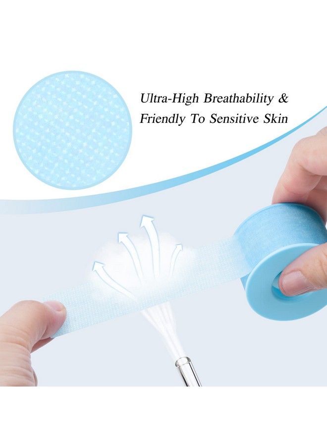 QUEWEL Lash Tape for Eyelash Extensions Blue Eyelash Tape Stick Well Breathable Eyelash Extension Tape Microfoam Tape Eyelash Extensions Flexible & Comfortable for Sensitive Skins to Use (Blue) - Image 4