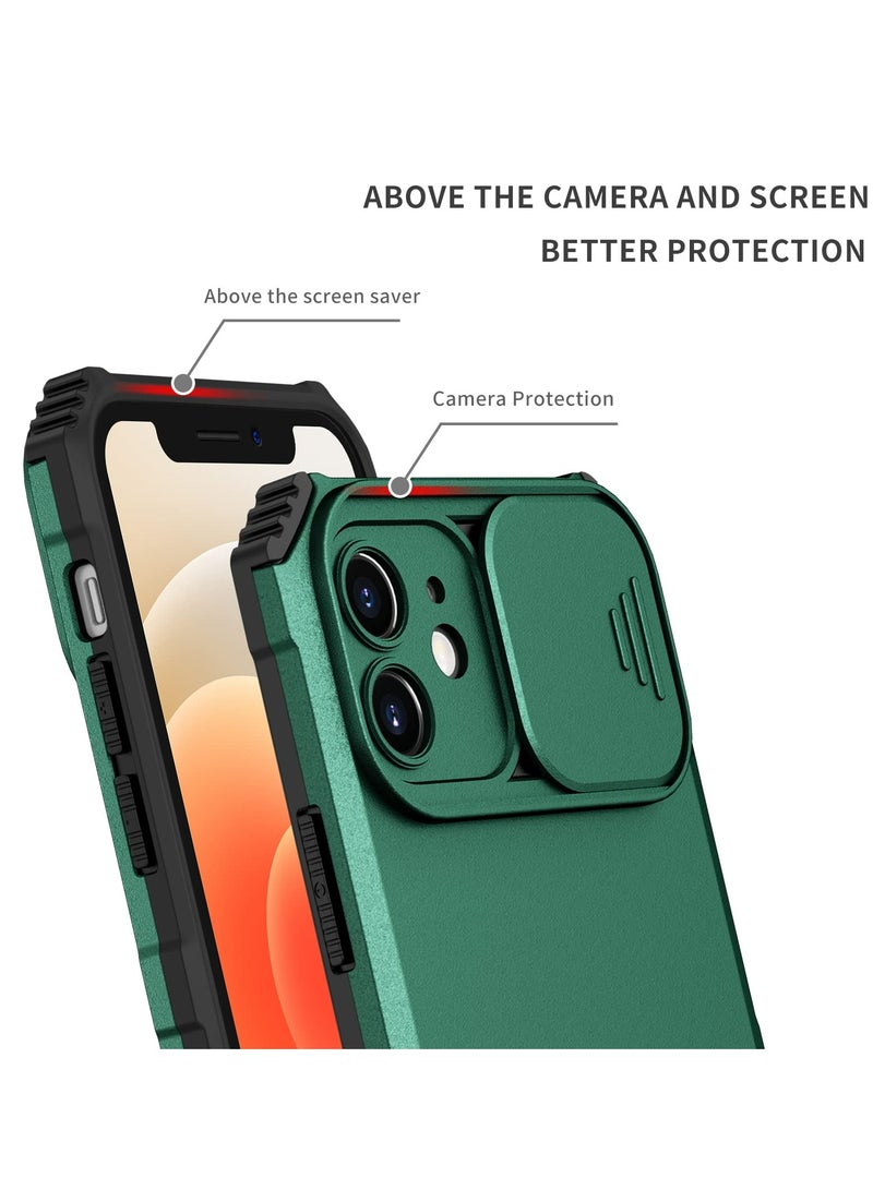 Mobile Phone Case Cover for Apple iPhone 15 Pro Green, Innovative Telescopic Bracket  Back Cover - Image 2