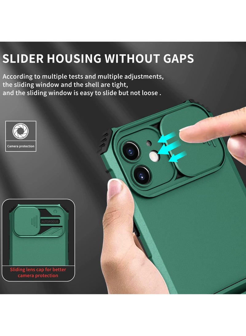 Mobile Phone Case Cover for Apple iPhone 15 Pro Green, Innovative Telescopic Bracket  Back Cover - Image 4