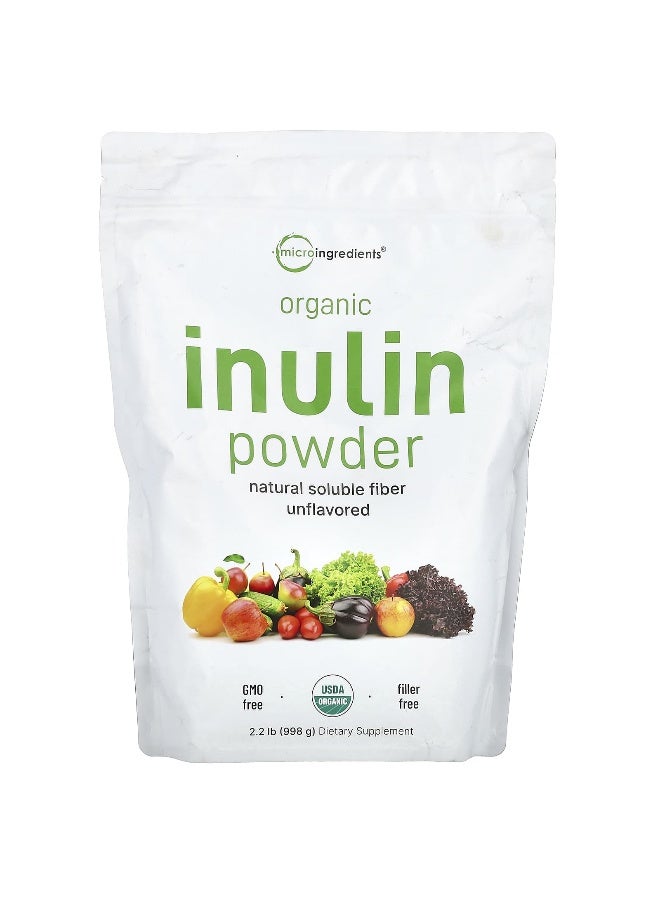 Micro Ingredients Micro Ingredients, Organic Inulin Powder, Unflavored, 2.2 lb (998 g) - Image 1
