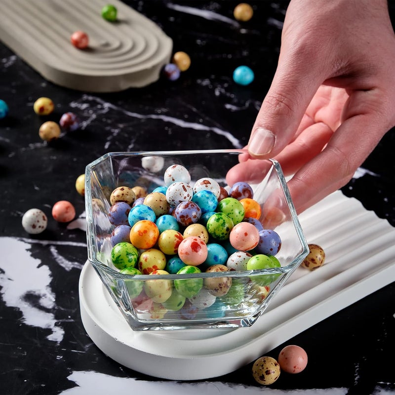 Crystalia Glass Bowls for Kitchen Prep Modern Serving Dishes for Dessert Salad Fruit Pudding Ice Cream Cereal Large Capacity 1025 oz Stackable Bowls Set of 6 - Image 4