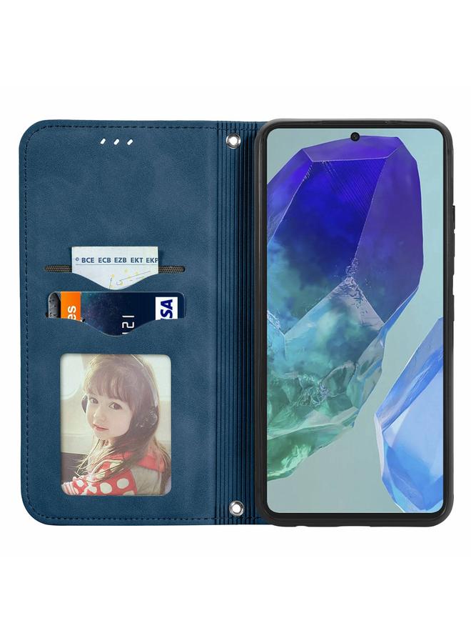 S-TOP Case For Samsung Galaxy A16 Retro Skin Feel Magnetic Leather Phone Case - Image 3