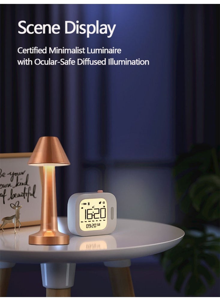 Rich Life - TY05 Dumbbell Lamp | Dimmable LED Table Lamp with Touch Control | USB-C Rechargeable | Portable Wireless Ambient Light for Home, Dining & Office - Image 1