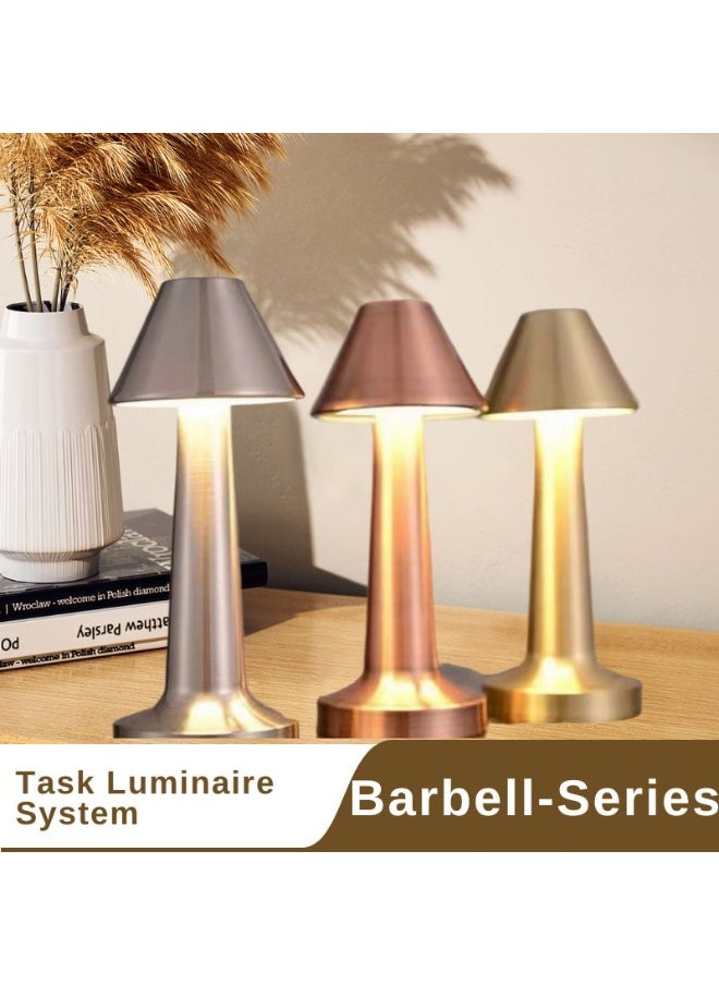 Rich Life - TY05 Dumbbell Lamp | Dimmable LED Table Lamp with Touch Control | USB-C Rechargeable | Portable Wireless Ambient Light for Home, Dining & Office - Image 1