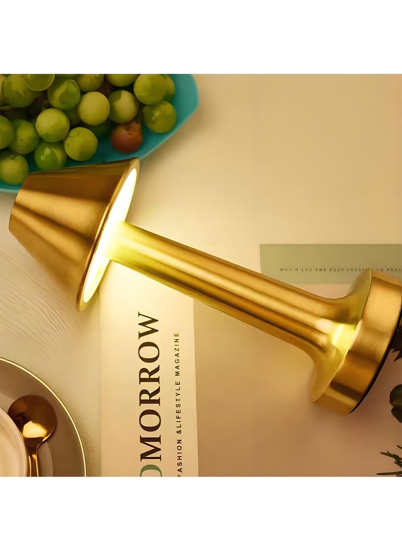 Rich Life - TY05 Dumbbell Lamp | Dimmable LED Table Lamp with Touch Control | USB-C Rechargeable | Portable Wireless Ambient Light for Home, Dining & Office - Image 1