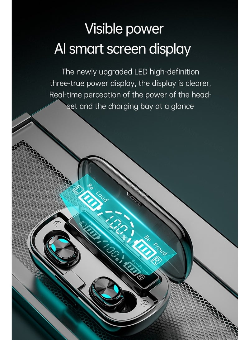 SAB X8 TWS Wireless Touch Control Earphones With 2000mAh Magnetic Charging Case - Image 4