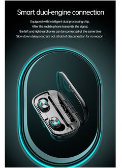 SAB X8 TWS Wireless Touch Control Earphones With 2000mAh Magnetic Charging Case  - Image 2