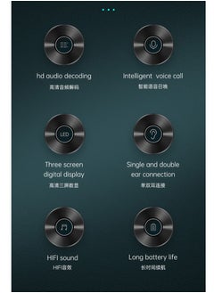 SAB X8 TWS Wireless Touch Control Earphones With 2000mAh Magnetic Charging Case  - Image 3