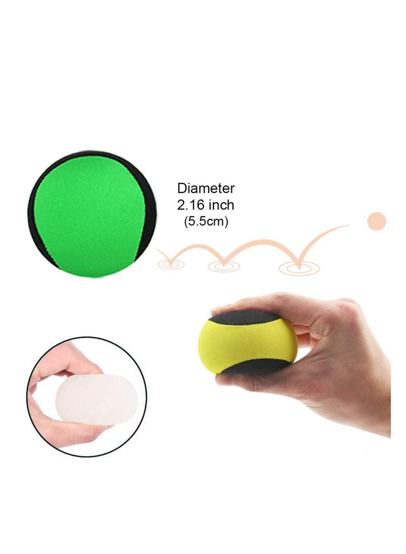Zikra Water Bouncing Ball Hand Stress Relief Ball, Summer Fun Guaranteed Water Bouncing Ball, Water Jumping Ball for Swimming Pool, Beach, Ocean and Outdoor Activity (Yellow+Green 5.5cm) (2 Pack) - Image 2
