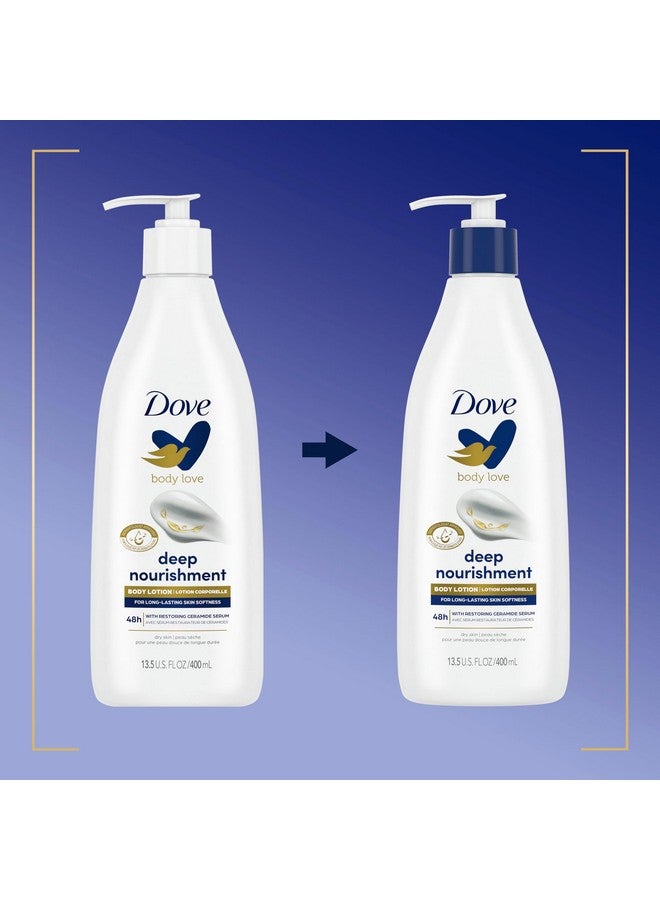 Dove Body Love Moisturizing Body Lotion Intense Care Pack of 3 for Rough or Dry Skin Softens and Smoothes 13.5oz - Image 2