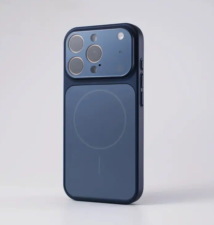 جراب ايفون 15 برو ماكس أنيق يواكب الحداثة - أزرق - Image 1