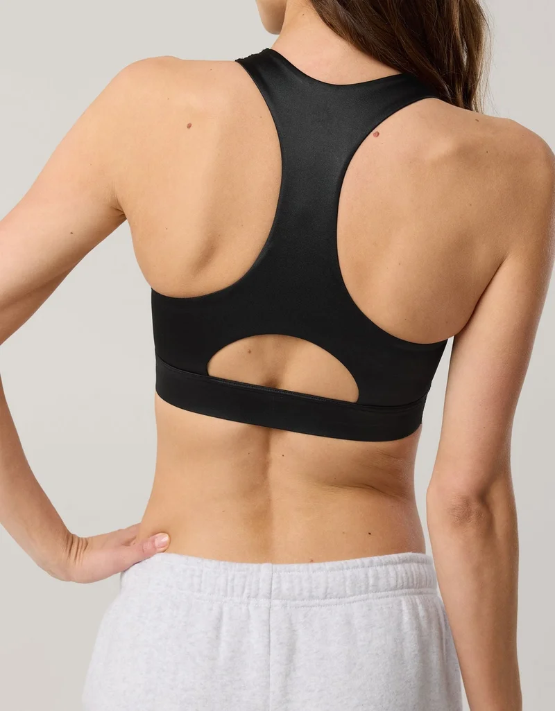 Aerie  OFFLINE By Aerie Goals Gloss High Neck Sports Bra for Women | Best Price UAE