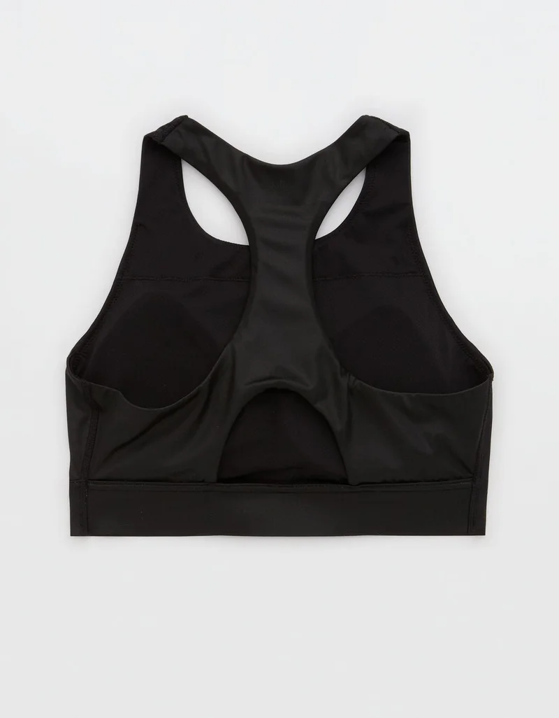 Aerie  OFFLINE By Aerie Goals Gloss High Neck Sports Bra for Women | Best Price UAE