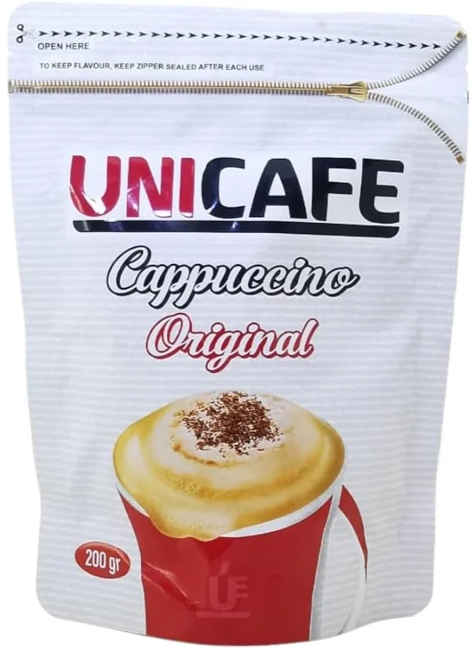 UniCafé UniCafe Original Cappuccino Instant Coffee Mix, 200g - Rich Flavor & Creamy Froth