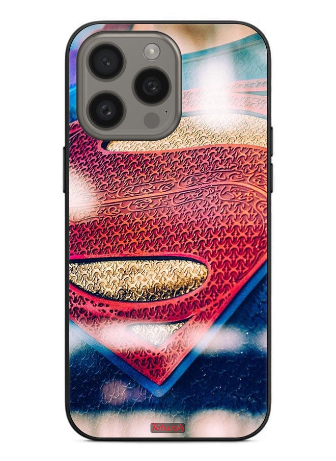 Tolwak - Apple iPhone 15 Pro Protective Case Cover Superman Logo - Image 1
