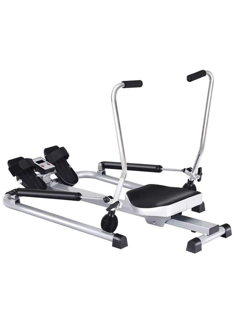 الكوتش جهاز التجديف القابلة للطي للاستخدام المنزلي قابلة للطي آلة التجديف الهيدروليكية الداخلية معدات اللياقة البدنية التجديف متعددة الوظائف للرجال - Image 1