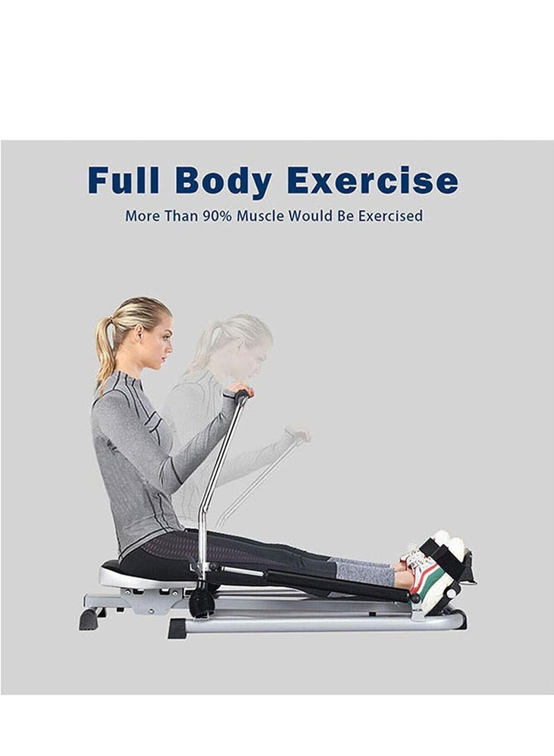 الكوتش جهاز التجديف القابلة للطي للاستخدام المنزلي قابلة للطي آلة التجديف الهيدروليكية الداخلية معدات اللياقة البدنية التجديف متعددة الوظائف للرجال - Image 4