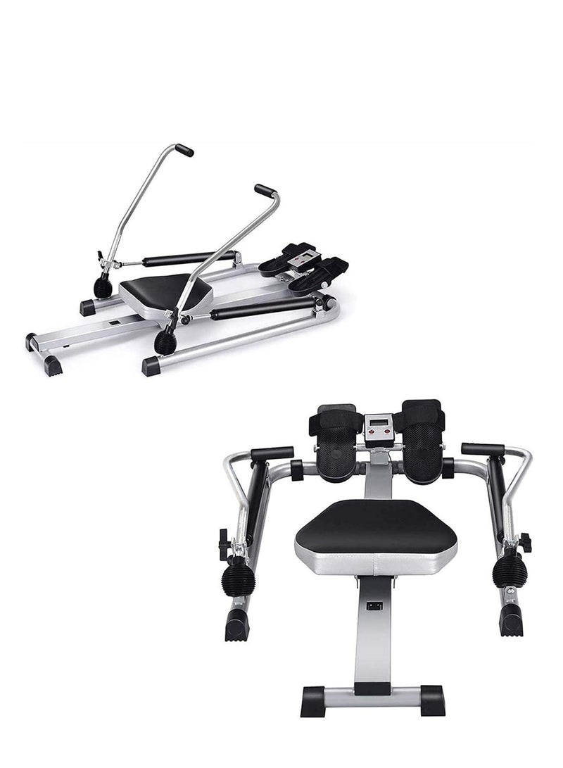 الكوتش جهاز التجديف القابلة للطي للاستخدام المنزلي قابلة للطي آلة التجديف الهيدروليكية الداخلية معدات اللياقة البدنية التجديف متعددة الوظائف للرجال - Image 2