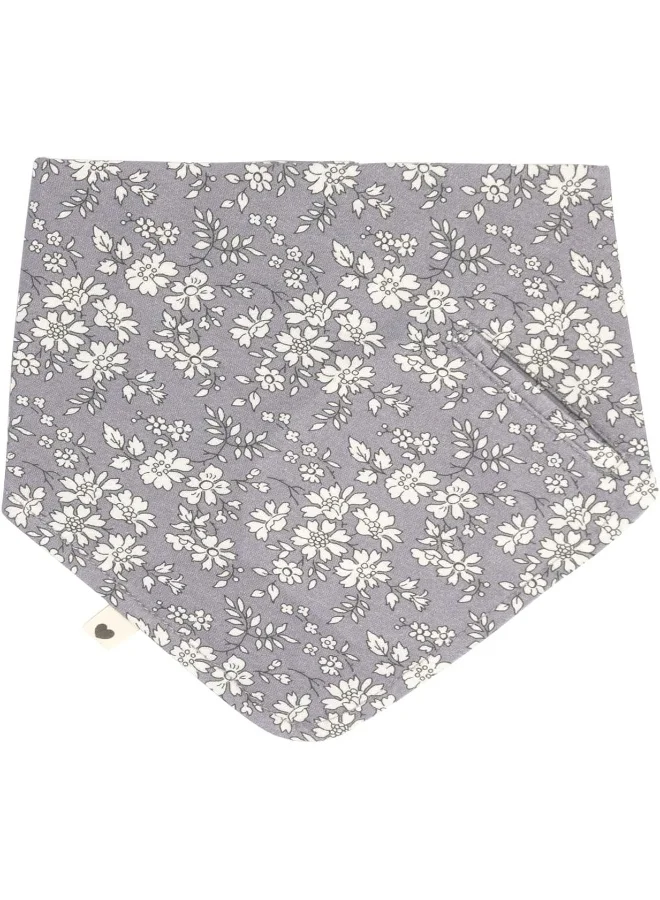 BIBS BIBS Liberty Bandana Soft Bib - Organic Cotton Muslin, Capel Fossil Grey, One Size (0-36 months)