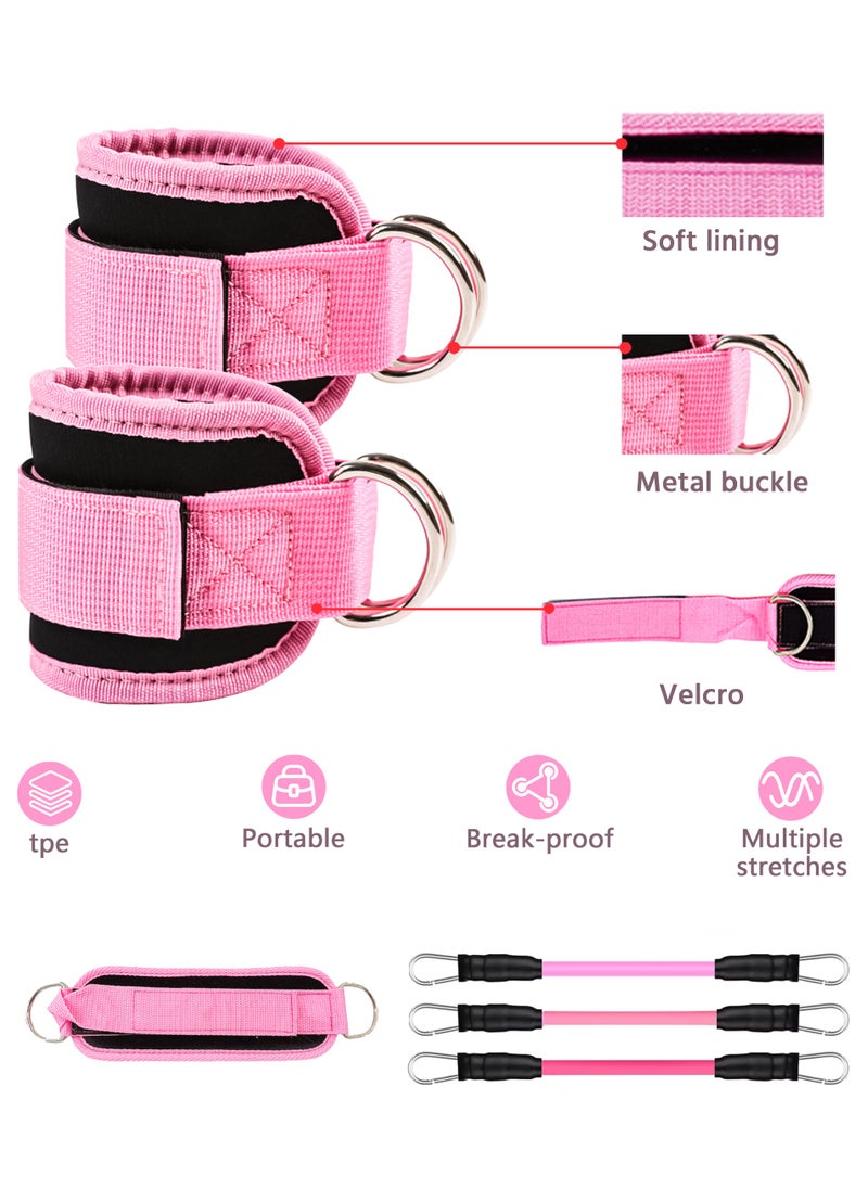 CYTHERIA - Ankle Strap Set for Women,With 2 Ankle Straps,3 Elastic Straps and 1 Bag,Exercise Bands for Legs and Butt - Image 1